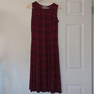 Black and Red A-line dress Sleeveless 8